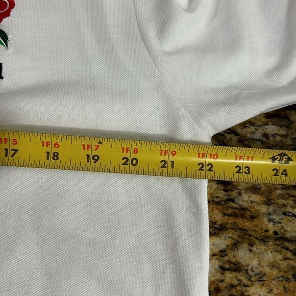 Official RFU England Rugby Core Embroidered Badge Polo Shirt Size L - Picture 9 of 10